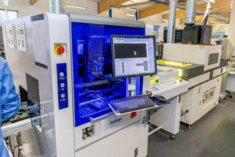 PCB assembly machinery on the production floor